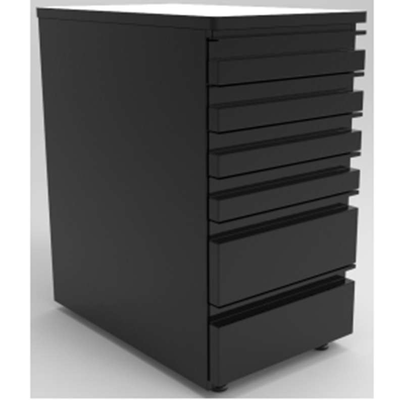 Free-standing Drawer Unit, Four 3in + Two 6in Drawers